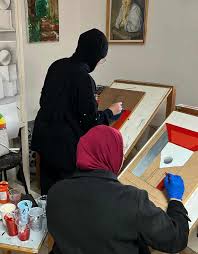 الرسم في المرأة بالعداد الاوتماتيكي